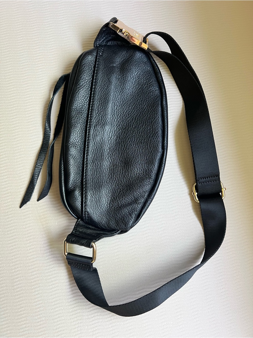 Aimee Kestenberg Milan Bum Bag Black Leather Crossbody Belt Bag NWOT - Picture 3 of 7